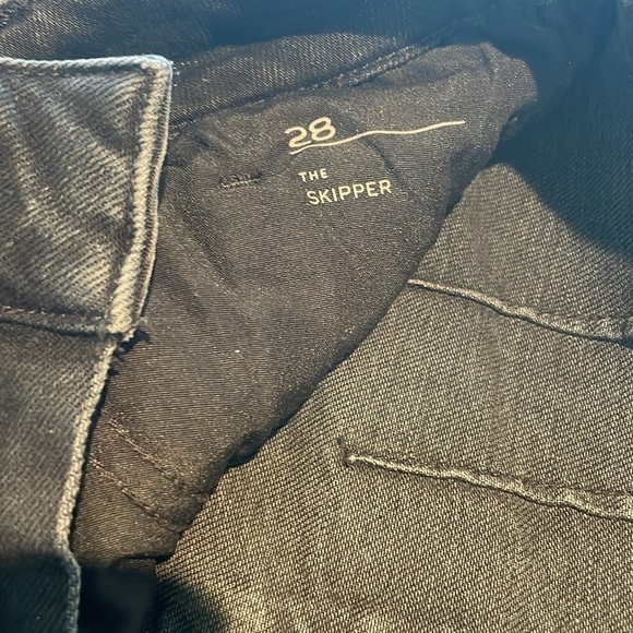 PILCRO the skipper cropped wide leg jean / 28 / washed black denim - Picture 6 of 11